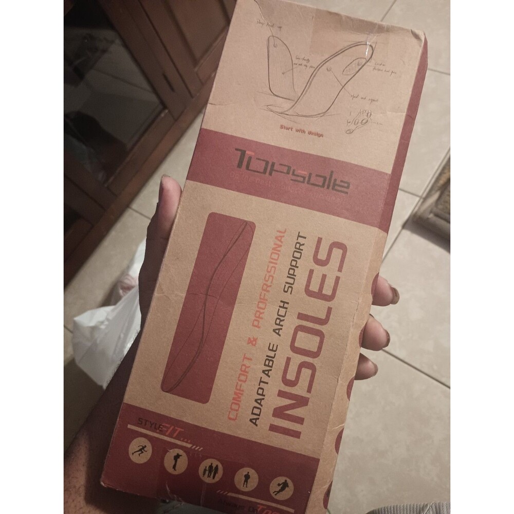 Topsole Adaptable Arch Support Insoles Size Medium